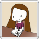 Девочка рисует