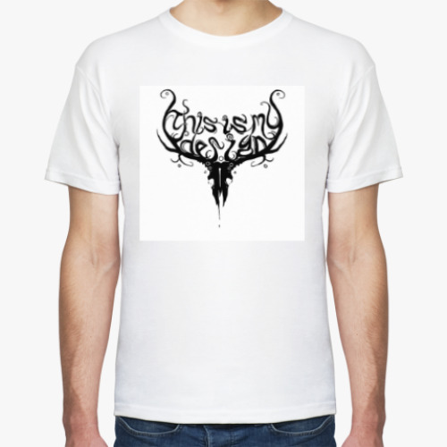 Футболка с принтом Олень My Design