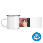 Кружка металлическая белая (круговая запечатка)