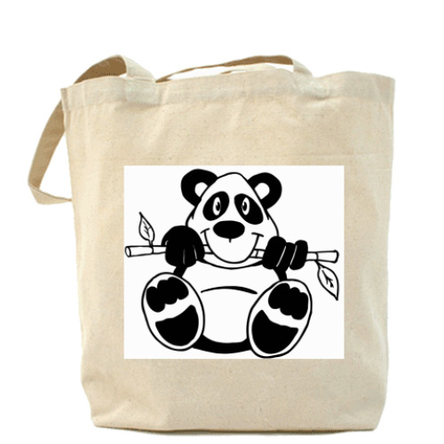 Сумка шоппер с принтом Панда