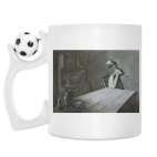 Кружка с футбольным мячиком