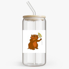 Банка с бамбуковой крышкой