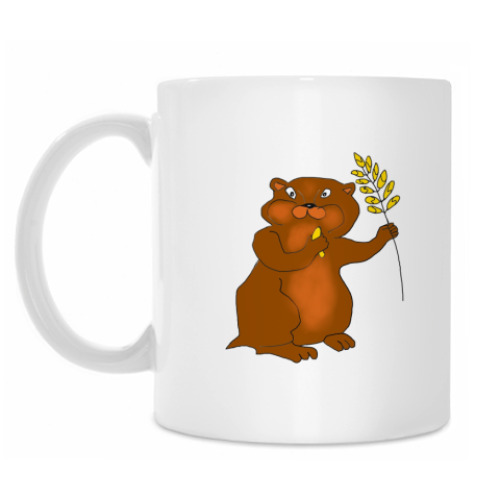 Кружка с принтом Хомяк