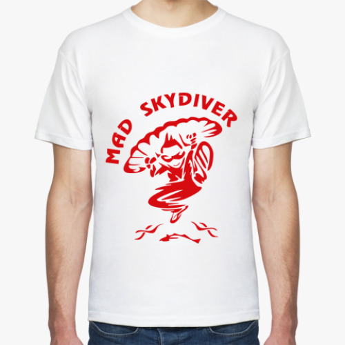 Футболка с принтом MAD SKYDIVER