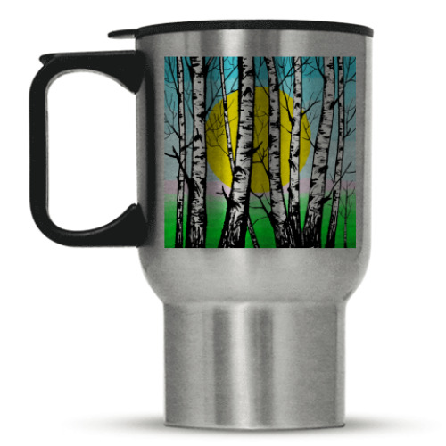 Кружка-термос с принтом Весна