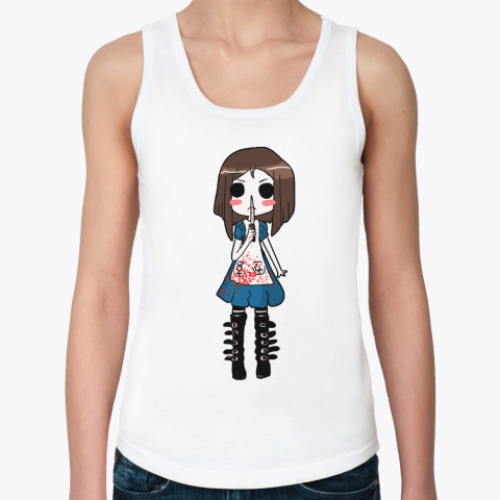 Женская майка с принтом  Alice