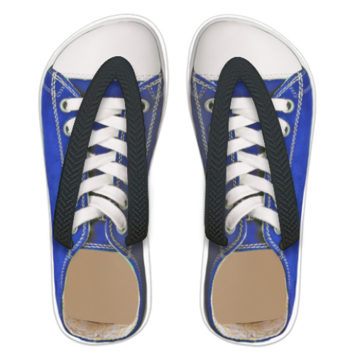 Шлепанцы (сланцы) с принтом  'Кеды'