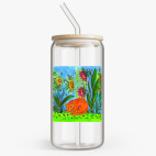 Банка с бамбуковой крышкой