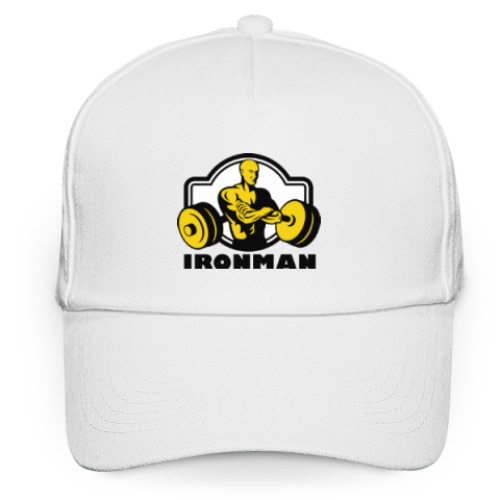 Кепка бейсболка с принтом Ironman