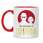 Двухцветная кружка Леон и Матильда