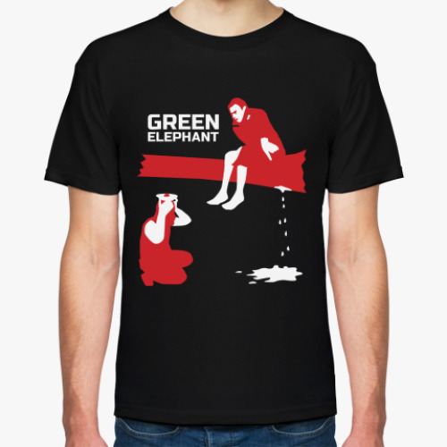 Футболка с принтом Под струю!