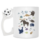 Кружка с футбольным мячиком