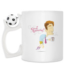 Кружка с футбольным мячиком