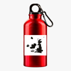 Металлическая бутылка 400 мл UV-DTF