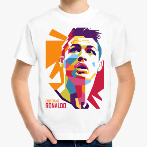 Детская футболка с принтом Криштиану Роналду