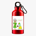 Металлическая бутылка 400 мл UV-DTF