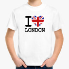 Детская классическая футболка I Love London