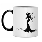 Двухцветная кружка I'm Alien