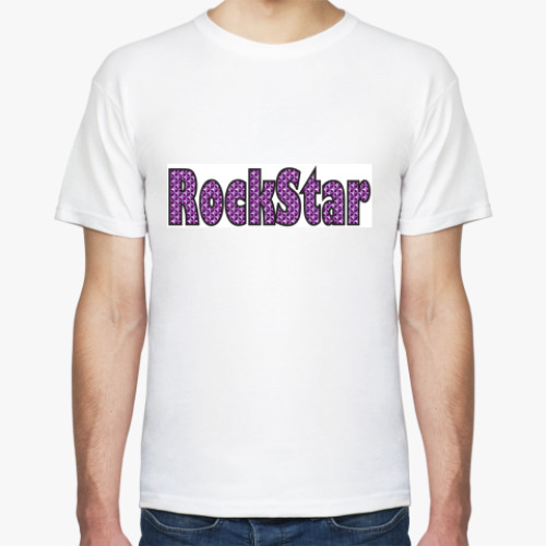 Футболка с принтом RockStar