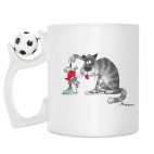 Кружка с футбольным мячиком