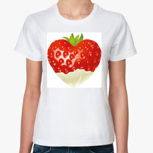 Классическая футболка с принтом  TrueLove