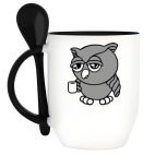 Кружка с ложкой