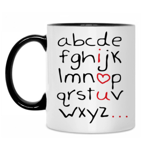 Кружка с принтом Love_abc_