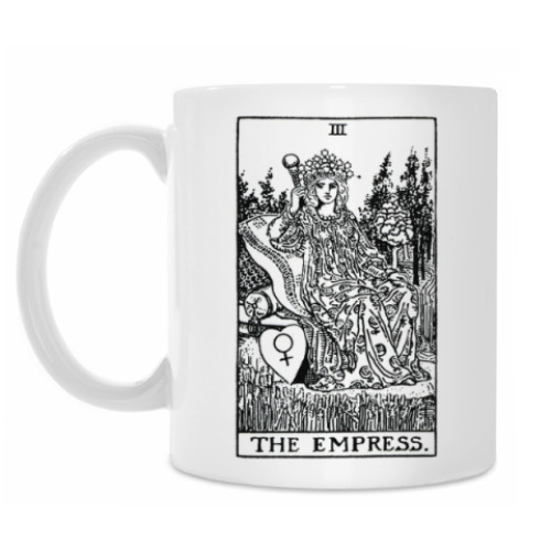 Кружка с принтом Императрица (карта Таро)