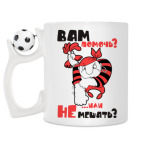 Кружка с футбольным мячиком