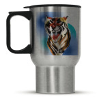 Кружка-термос металлик Тигр