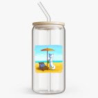 Банка с бамбуковой крышкой