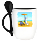 Кружка с ложкой