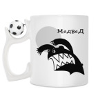 Кружка с футбольным мячиком