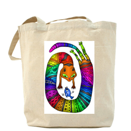 Сумка шоппер с принтом Игра! Прыжок!