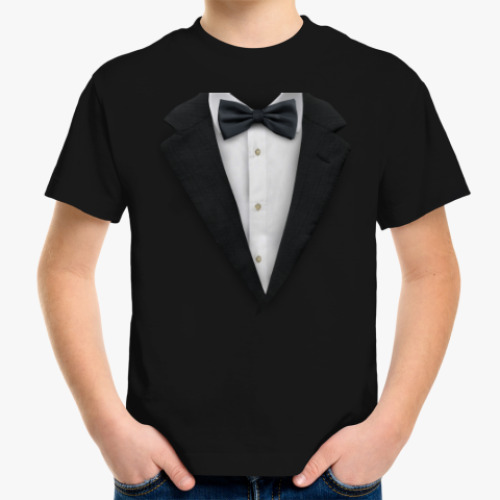 Детская футболка с принтом Смокинг