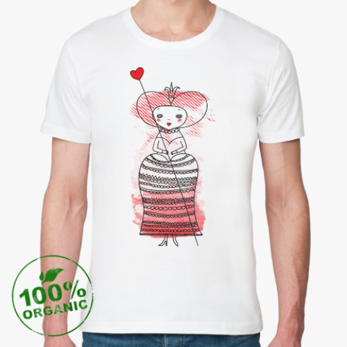 Футболка из органик-хлопка с принтом Queen of Hearts, Alice's Adventures in Wonderland