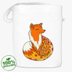 Изящная лиса зентангл