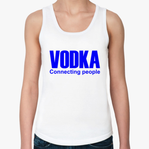 Женская майка с принтом Водка