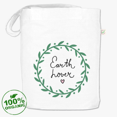 Сумка шоппер с принтом Earth lover