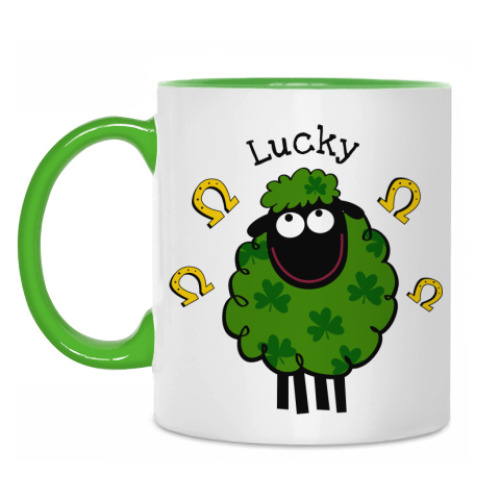 Кружка с принтом Lucky