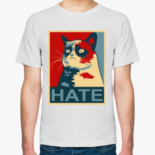 Футболка с принтом Hate