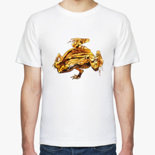 Футболка с принтом лягушка Kalophrynus interlineatus