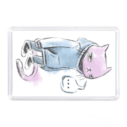 Магнит с принтом Кот