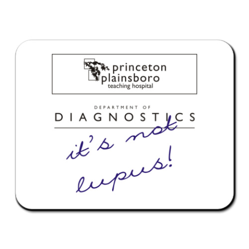 Коврик для мыши с принтом Princeton plainsboro