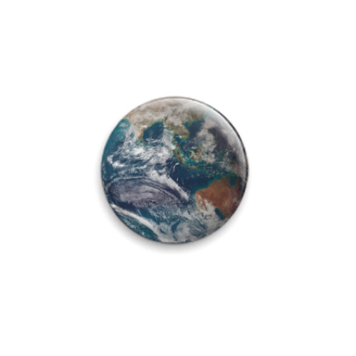 Значок 25мм с принтом  Земля