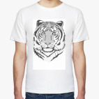 Классическая футболка тигр