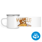 Кружка металлическая белая (круговая запечатка)