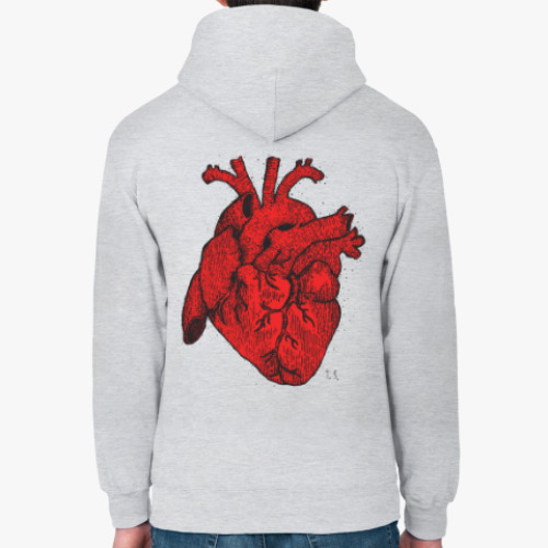 Толстовка худи с принтом heart