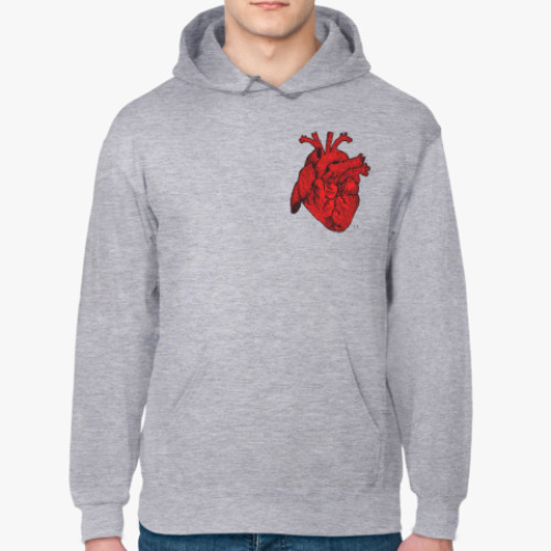 Толстовка худи с принтом heart