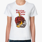 Классическая женская футболка Russian Hockey Team